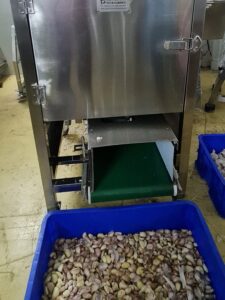 Máy tách củ thành tép có quạt