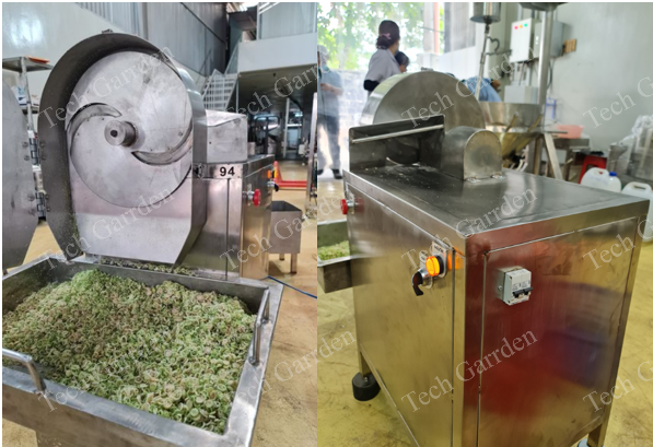 Hình ảnh: Máy thái sả không có băng tải Tech Garden