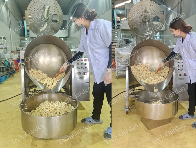 Hình ảnh: Máy bắp rang bơ tự động.