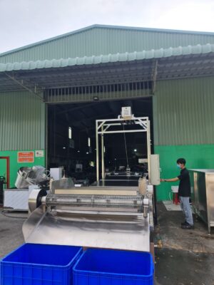 Máy luộc băng tải