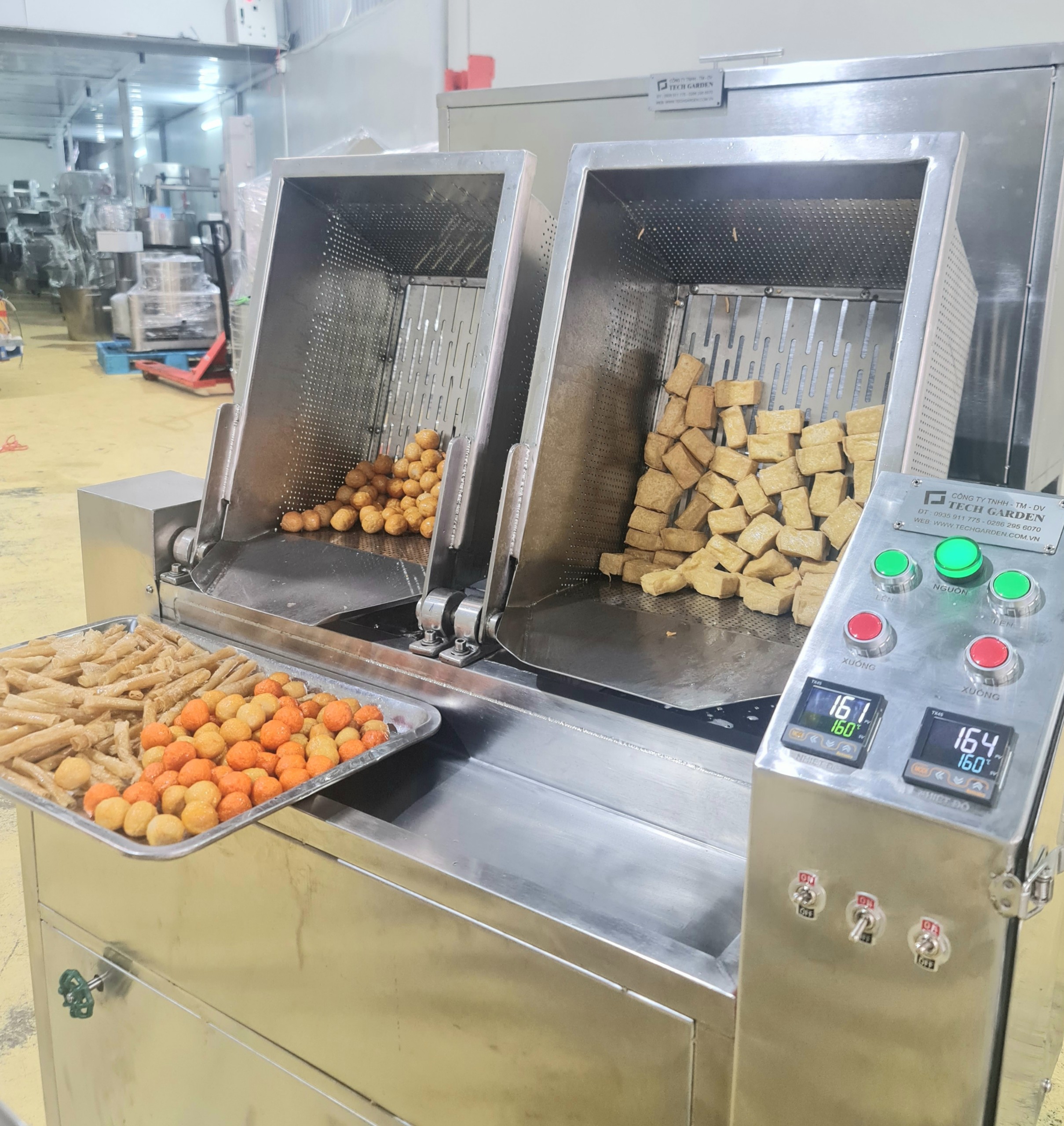 Multi-Compartment Automatic Frying Machine